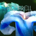 Lotuskerze Aquarell